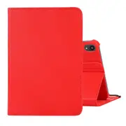 For iPad mini 6 Case,360 Rotating Lychee Flip PU Leather Case, Holder, Red