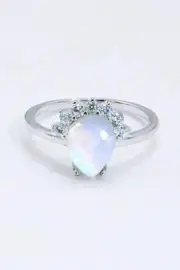 925 Sterling Silver Moonstone Ring