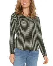 Liverpool Los Angeles Drop Shoulder Scoop Neck Top