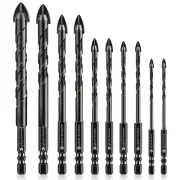 Masonry Concrete Drill Bit Set, Lytool 10Pcs Ceramic Tile Bits for Drill, Car...