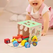 Shape Sorter Toy Shape Sorting Cube Toy Box Classic Montessori