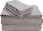 Luxury Solid Flannel Deep Pocket Sheet Set King - Platinum