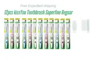 KISS YOU Ionic toothbrush with Superfine bristles regular 12pcs made in Japan