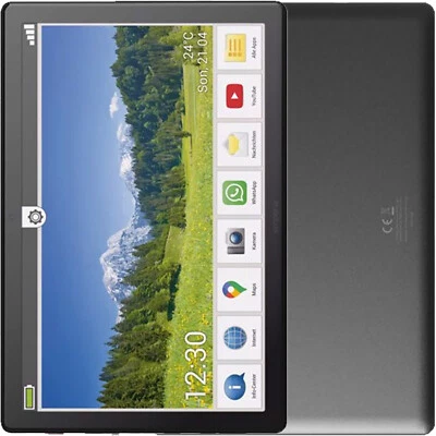 NEW Emporia Tablet 10.1" 4G/LTE Black 32GB + 4GB Single-SIM Factory Unlocked Tab