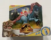 Jurassic World Dominion Imaginext Dinosaur Therizinosaurus & Owen- New Sealed