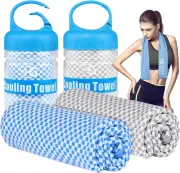 Cooling Towel for Instant Cooling - Use as Cooling Scarf Headband Wristband Band