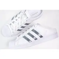 在飛比找Yahoo!奇摩拍賣優惠-ADIDAS SUPERSTAR MULE 銀色 銀蔥 懶人