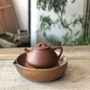 紫砂養壺墊宜興紫砂窯變壺承干泡盤功夫茶具壺托墊古樸養壺盤