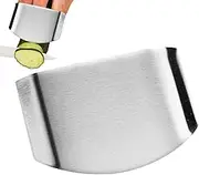 Stainless Steel Finger Guard | Upgrade 2 Finger Wider Vegetable Cutter Finger Guard,Guard for Cutting Vegetables Fruit, Finger Cutting Protector Avoid Hurting When Slicing