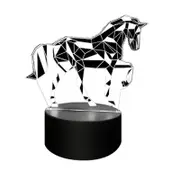 Catzon 3D Horse Illusion Lamp LED 7 Color with Touch Remote Control Night Light for Kids