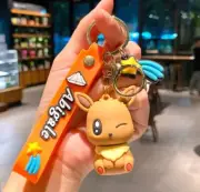 3D Eevee & Evolutions Keychains – Featuring Eevee, Vaporeon, Jolteon, Flareon