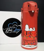 NEW RARE Williams Sonoma Peanuts Snoopy Christmas Thermal Carafe NIB