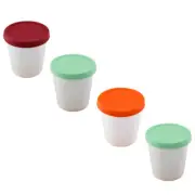 4Pcs Yogurt Storage Containers Portion Control Ice Cream Bowl Ice Cream Box