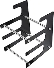 3 Tier Acrylic Desk Keyboard Storage Holder for Mechanical Gaming Keyboard Easy to Install Organize and Display Keyboards at Your Desk (黒)