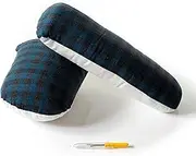 Pastel Plums Tailor's Ham and Seam Roll - Pressing Tools - Designed for Long Seams - Double Sided Ironing Cushions - Complete with Seam Ripper