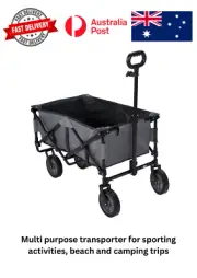 AUS Folding Beach Trolley Cart Garden Outdoor Picnic Camping Shopping Trolley.