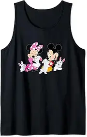 [Disney] Mickey and Minnie Mouse Easter Bunnies Tank Top