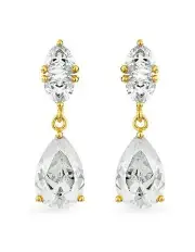[SALLY SKOUFIS] Bridal Temptation Earrings with Diamonds in Gold