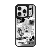 iPhone 16 Pro Mirror Ring Stand Case MagSafe Compatible Self Care
