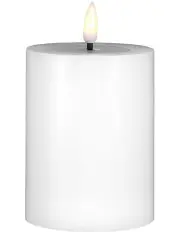 [Maxwell & Williams] Let's Get Lit LED Flameless Wax Pillar Candle 7.5x10cm Gift Boxed in Natural
