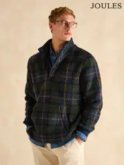 Joules Otis Navy Check Borg Fleece (B52870) | $173