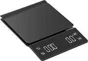 Goutime High Precision Food Scale with Timer, 3kg Digital Kitchen Scale with Backlit LCD Display for Baking, Coffee, Cooking, Battery Powered (Batteries Not Included)