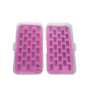 Set of 2 Bobbin Box Organizers Sewing Machine bobbins Holder Contain 28 bobbi...