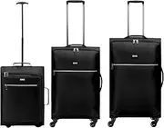 [OHS] Luggage Suitcases, Soft Shell Durable Lightweight Swivel Wheels Handles Easy to Carry - Cabin Luggage, Medium Suitcase, Large Suitcase