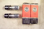 2, NEW, RCA USN CRC 2A3, dual D-getter, military, black plate, matching pair