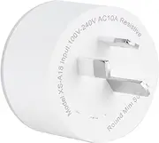 Smart Plug, 2400w Fireproof Compact Size Mini Smart Plug Smart Outlet ABS for Living Room for Home Electronics