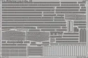 Eduard Models 1/350 HMS King George V Cranes and Railings for Tamiya kit (1 PE)