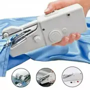 1X Mini Cordless Sewing Machine Portable Handheld Hand Held Stitch Home Clothes