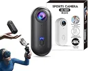 Treklon - Treklon Body Camera, 2025 New POV Camera, Stallionframes 4K Thumb Action Cameras, 170° Wide Angle with Audio and Video Recording Wearable for Cycling, Diving, Ski (Black)