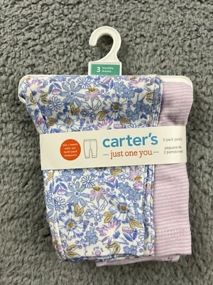 Carter's Just One You Baby Girls' 2pk Pants - 3 Months