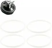 YUYUEMI 4pcs Blender Seal Rings for Nutri Ninja 1000W Kitchen Mixer Band Rubber O-Ring Juicer Blade Gasket