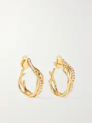 [Pacharee] Pacharee - Rark Gold-plated Pearl Earrings - One size One size Gold