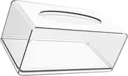 MINAOLULUS Facial Tissue Dispenser Acrylic Tissue Box Dry Sheets Container Rectangular Paper Towel Holder Office