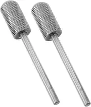 VICASKY 2pcs Cuticle Drill Bit Set Carbide Tungsten Nail Bits for Nail Drill Portable for Home Use
