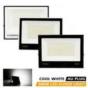 Outdoor LED Flood Light 300W Floodlights IP66 240V Garden Security Cool White