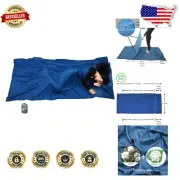 Luxurious Silk/Cotton Travel Sheet with Double Zippers - 87"x43" Camping Liner
