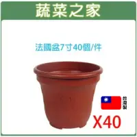 在飛比找momo購物網優惠-【蔬菜之家】法國盆7寸40個件(歐洲盆 花盆 花槽 栽培盆 