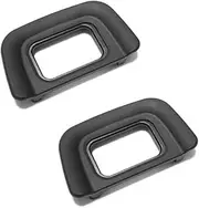 DK-20 Eyecup Eyepiece Viewfinder Compatible for Nikon D5200 D5100 D3200 D3100 D60 F80 Camera (2 Pack)