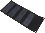 40W Folding Solar Panel, Good Output Efficiency USB Interface Light Weight 40W Portabel Solar Panel for Backpacking for Hiking (Black)