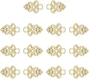 SUPERFINDINGS 14Pcs Alloy Cloak Clasp Fasteners Cape Cloak Clasp Sew On Dirndl Eyelets Sew On Hooks and Eyes Cardigan Clip Snap Lock Clasps Findings for Dress Garment Accessories 24x16x2mm, Light