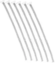[DEARMAMY] 6pcs Underwear Straps Bra Back Extension Adjustable Straps for Dress Bra Band Extender Bra Extenders Adjustable Shoulder Straps for Dress Bra Strap Extender Nylon Silver