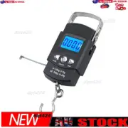 Portable Hand-Held Scale Luggage Scale 50 Kg Hook Scale With Measuring Tape⇧Fish