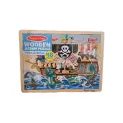 NEW Melissa & Doug Pirate Adventure Wooden Jigsaw Puzzle Preschool 48-Piece