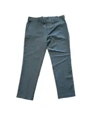 Van Heusen Traveler Slim Fit Gray Dress Pants 40x32 Non-Iron Mens