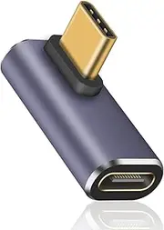 Duttek USB C Adapter 40Gbps,USB C 90 degree Adapter Supports 8k@60HZ and 100W fast charging,Compatible with Thunderbolt 3/4 and with USB Type C interface devices (usb c 90 degree adapter)