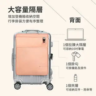 全新設計多功能商務電腦收納包 行李箱側邊掛包 箱側收納掛袋 行李箱馬甲包 電腦收納 手提包 電腦包